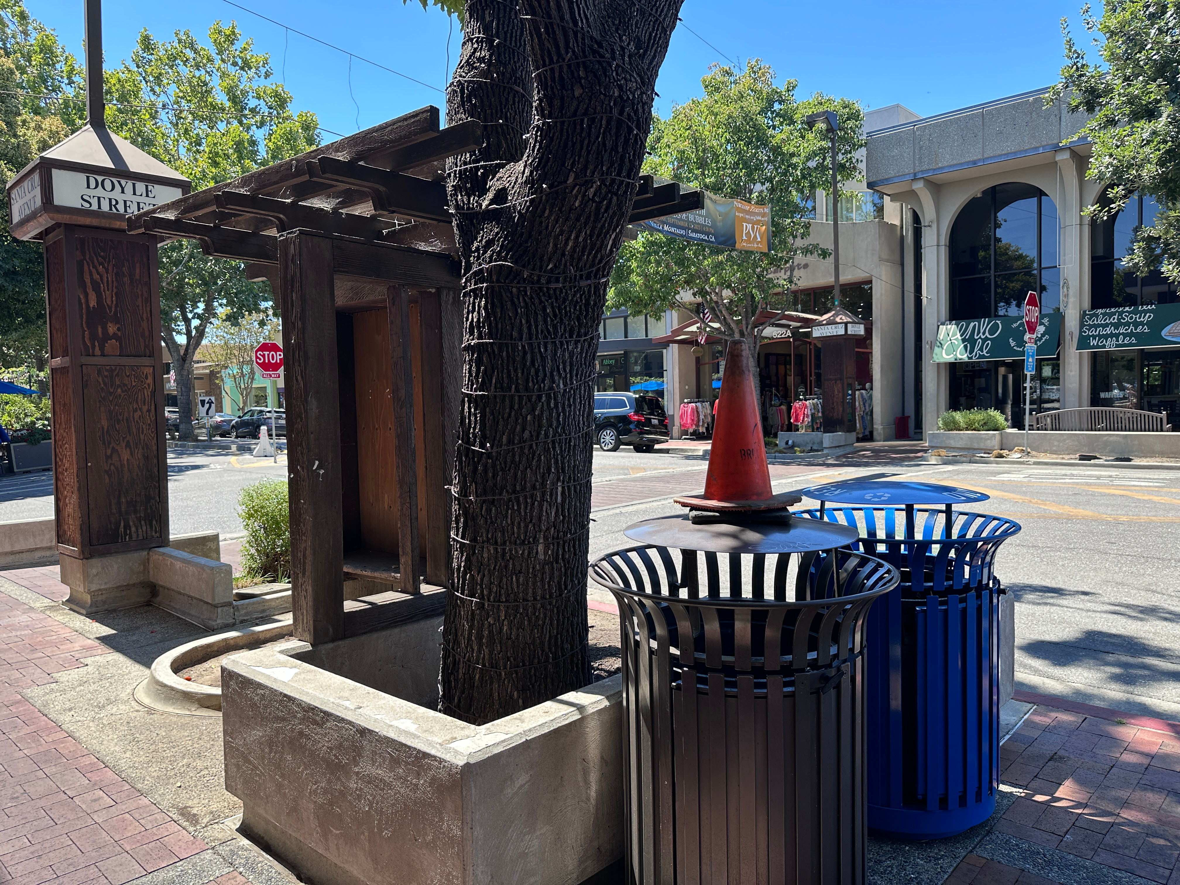 Downtown Menlo Park before improvements